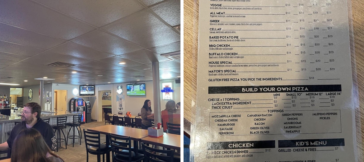 Pizza Cellar Menu
