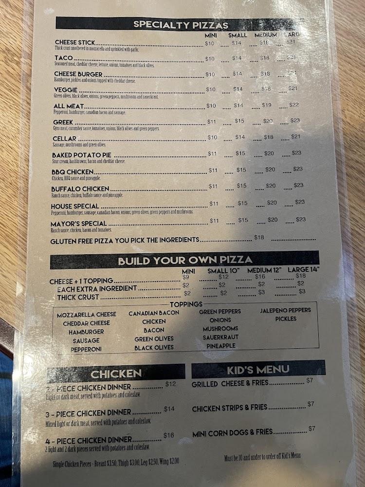 Pizza Cellar Menu image 1